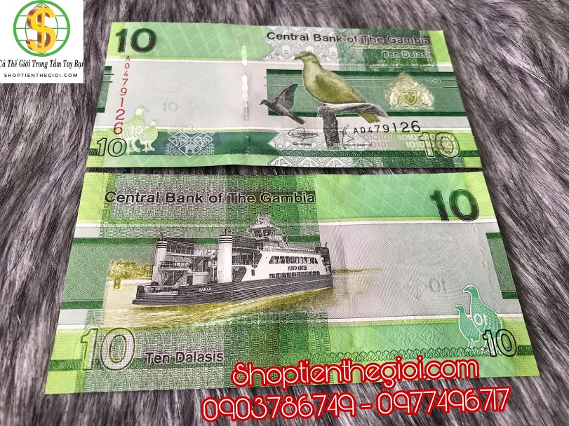 Gambia 10 dalasis 2019 UNC
